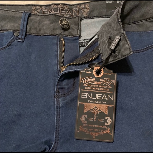 Enjean Pants - NWT ENJEAN Denim Fit Mid rise Short Shorts Size L
